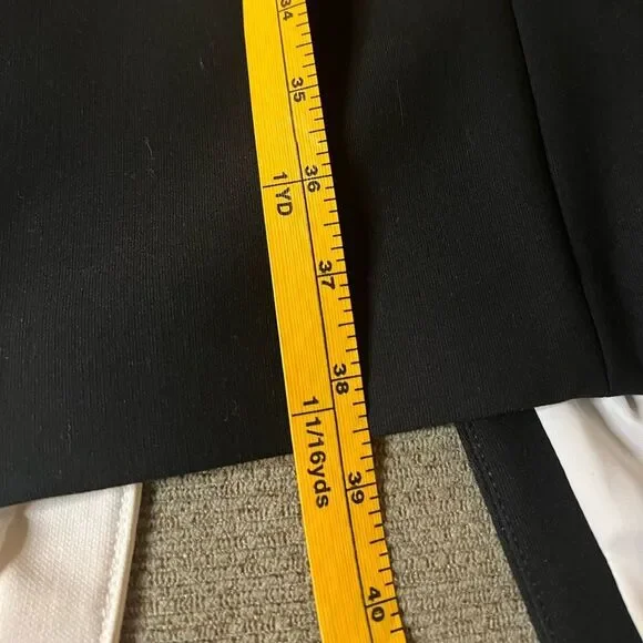 Elizabeth and James Shylen Asymmetrical Midi Dress in Black & White Sz 0 - Picture 15 of 15